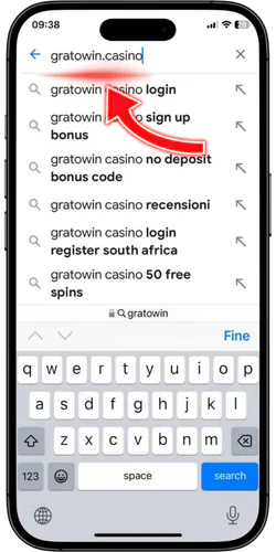 Ouvre le site officiel créer un compte sur gratowin